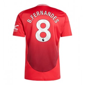 Manchester United Bruno Fernandes #8 Hemmakläder 2024-25 Kortärmad